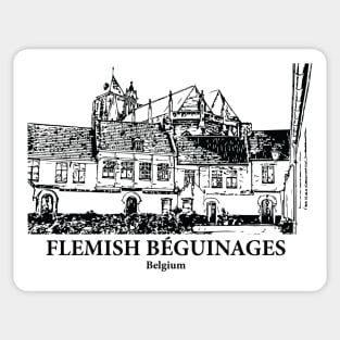 Flemish Béguinages - Belgium Sticker